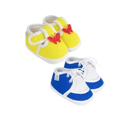 NESKA MODA Yellow Cotton Booties-picture-47