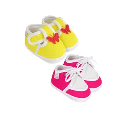 NESKA MODA Yellow Cotton Booties-picture-16