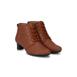 Neso Women Lace-Up Block-Heeled Ankle Boots-picture-16
