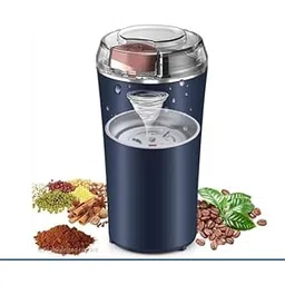 Nestory Electric Coffee Grinder for Home & Kitchen | Powerful Stainless Steel Blade Grinder for Coffee Beans, Spices, Nuts & Seeds | Compact Portable Coffee Mill with Transparent Lid (150W, Blue)-picture-17