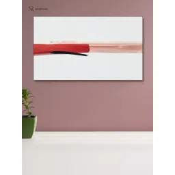 Nestroots Bold Red and Black Black Frame Solid Canvas Wall Painting-picture-13