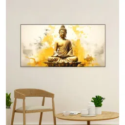 nestroots Canvas Framed Buddha on Vibrant Wall Painting-picture-24