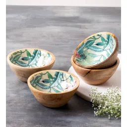 nestroots Elysian Tropical Mango Wood Bowl Set of 4-picture-26