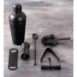 nestroots Gallant Stainless Steel Barware Set in Black Color-picture-11