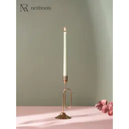 Nestroots Glamorous Gold Steel  Exquisite Candle Holder-picture-44