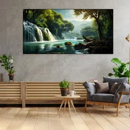 nestroots Green & White 1 Piece Canvas Other Wall Paintings-picture-24