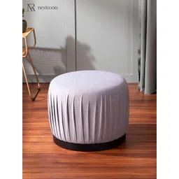 nestroots Grey Wooden Pouf Ottomans-picture-23