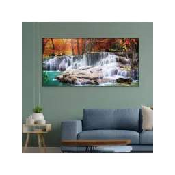 Nestroots Multicolor Canvas Autumn Cascade Nature's Vibrant Symphony Wall Painting - Single Frame-picture-23