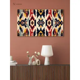 Nestroots Traditional Ikat Canvas Art Gold Frame Wall Painting-picture-37
