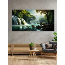 nestroots White & Yellow 1 Piece Canvas Other Wall Paintings-picture-12