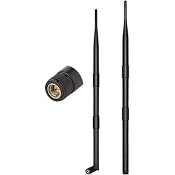 NETBOON 9 dBi Rubber Duck WiFi Antenna with SMA Male Connector – 800–2500 MHz Omni-Directional High-Gain Antenna - Pack of 2-picture-24