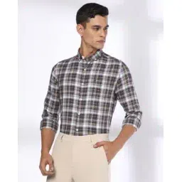 netplay Men Checked Slim Fit Shirt with Patch Pocket-picture-14