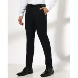 netplay Men Regular Fit Flat-Front Trousers-picture-39