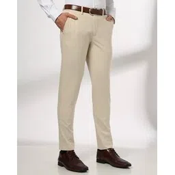 netplay Men Regular Fit Flat-Front Trousers-picture-47