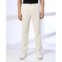 netplay Men Striped Regular Fit Trousers-picture-26