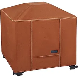 NettyPro Outdoor Firepit Table Cover Square 36 inch Waterproof Patio Fireplace Bowl Cover All Weather Protection, Brown-picture-18