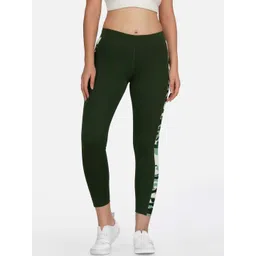 NEU LOOK FASHION Women Olive Printed Gym Tights-picture-35