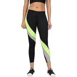 neu look Gym wear Workout Leggings Tights Ankle Length Stretchable Sports Leggings | Sports Fitness Yoga Track Pants for Girls & Women(Neon, Size - XXL_Flex)-picture-28