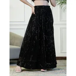 NEUDIS Black Embellished Maxi Skirt-picture-35
