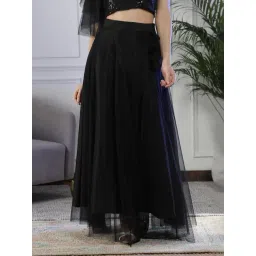 NEUDIS Black Maxi Lehenga Skirt-picture-17
