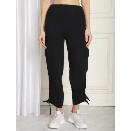 NEUDIS Black Regular Fit Mid Rise Trousers-picture-18