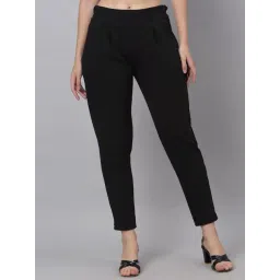 NEUDIS Black Regular Fit Mid Rise Trousers-picture-20