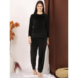 NEUDIS Black Velvet Regular Fit Top with Joggers-picture-41