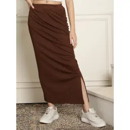 NEUDIS Brown Maxi Skirt-picture-12