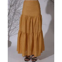 NEUDIS Brown Maxi Skirt-picture-35