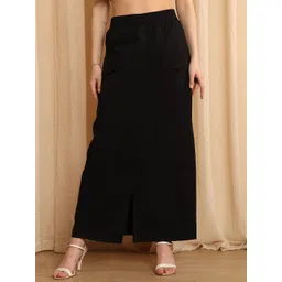 NEUDIS Front Slit With Side Pockets Straight Maxi Skirt-picture-30