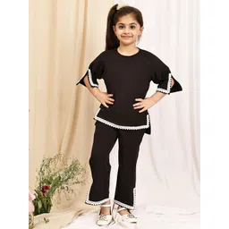 NEUDIS Girls Cotton Lace Trim Top with Trousers-picture-36