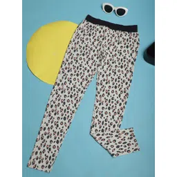 NEUDIS Girls Geometric Printed Relaxed Cotton Trousers-picture-48