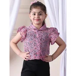 NEUDIS Girls Printed Shirt & Trousers Clothing Set-picture-30