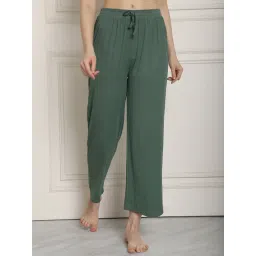 NEUDIS Green Cotton Lounge Pants-picture-42