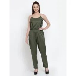 NEUDIS Olive Green Sleeveless Jumpsuit-picture-23