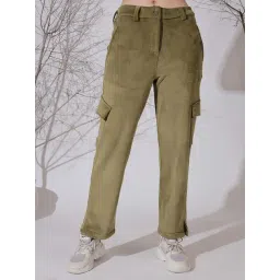 NEUDIS Olive Regular Fit Mid Rise Cargo-picture-17