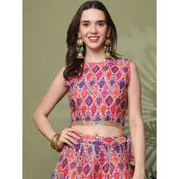 NEUDIS Print Ethnic Crop Top-picture-26