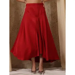 NEUDIS Red Calf Length Skirt-picture-20