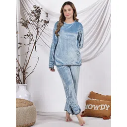 NEUDIS Round Neck Long Sleeves Top With Pyjamas-picture-11
