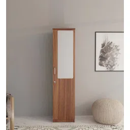 neudot Monte 1 Door Wardrobe in Leon Teak Finish with mirror-picture-12