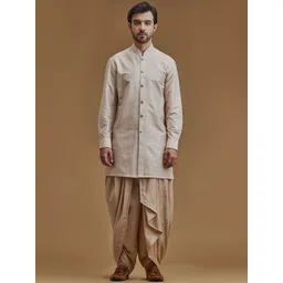 Neumen Men Paisley Printed Mandarin Collar Sherwani Set-picture-10