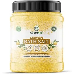 NeutraVed Lemon Infused Epsom Salt 500g – Soothing Bath & Foot Soak for Pain Relief - 500gm-picture-43