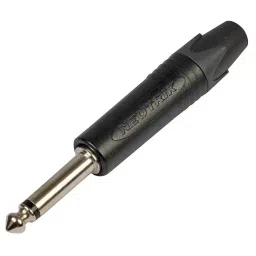 NEUTRIK PLUG, 6.35MM, BLACK/NICKEL, 2POLE, NP2X-BAG-picture-12