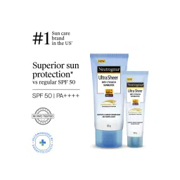 Neutrogena Ultrasheer SPF50+ PA+++ Ultra Light Face Sunscreen For Dry & Oily Skin Home+Travel Combo-picture-28
