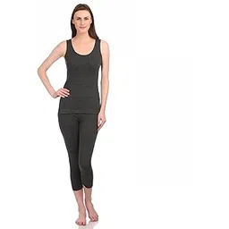 neva ESANCIA Women Warm Thermal Wear Set for Winter Top & Bottom Wear Anthra XS-picture-37