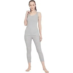 neva ESANCIA Women Warm Thermal Wear Set for Winter Top & Bottom Wear Grey XL-picture-27