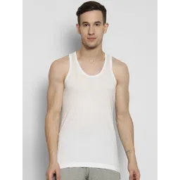 NEVA Men Pack Of 4 White Cotton Innerwear Vests-picture-14