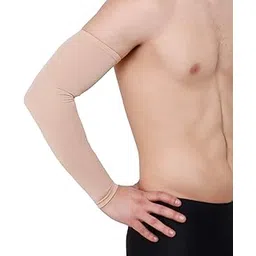 NEVER LOSE Arm Sleeves with UV Protection for Sports & Driving 1 Pair (Skin)-picture-37
