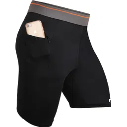 never lose Solid Men Black Tights-picture-32