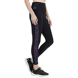never lose Women's Skinny Fit Nylon Leggings with Side Pocket (NLWLEGP3039-XXL_Black_2XL)-picture-50